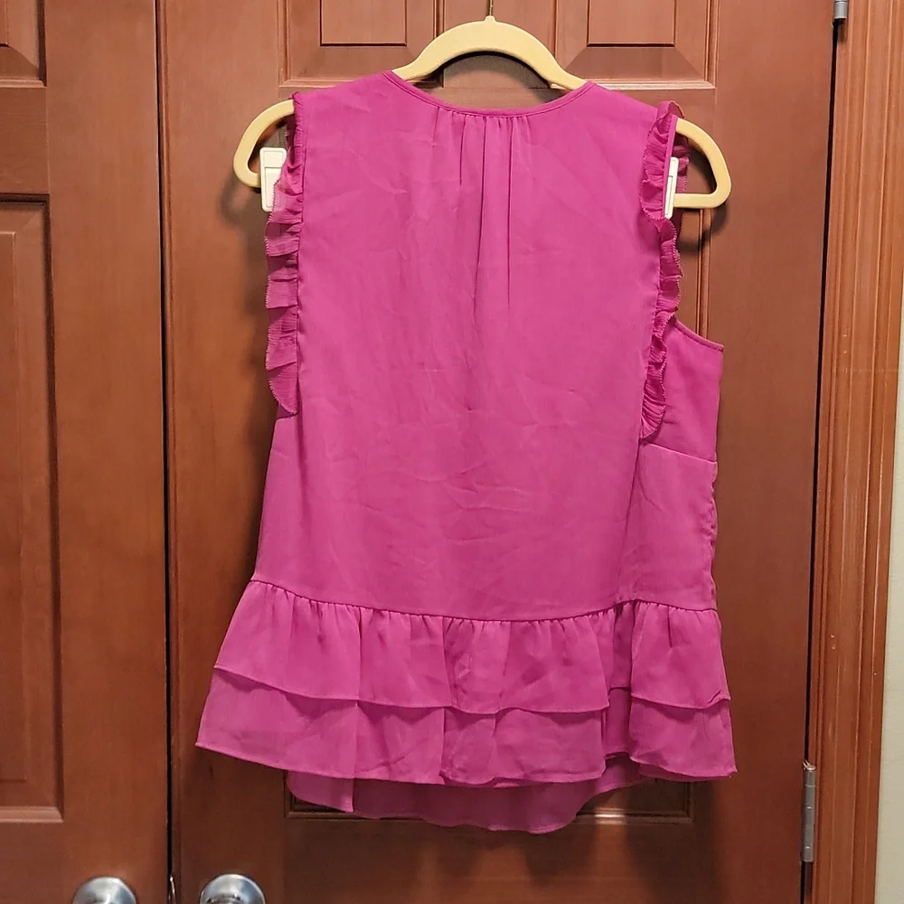 Kaari chiffon Ruffle top - Picture 2 of 4